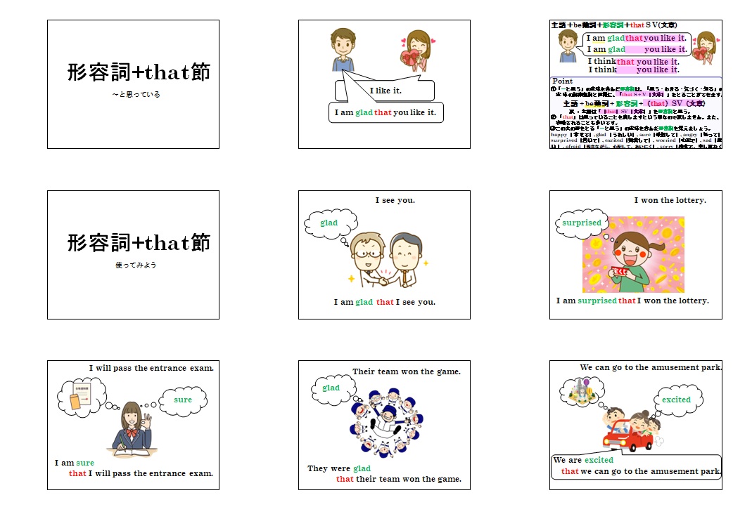 be動詞＋形容詞＋that節 解説スライド