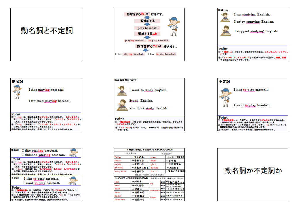動名詞 vs 不定詞 解説スライド